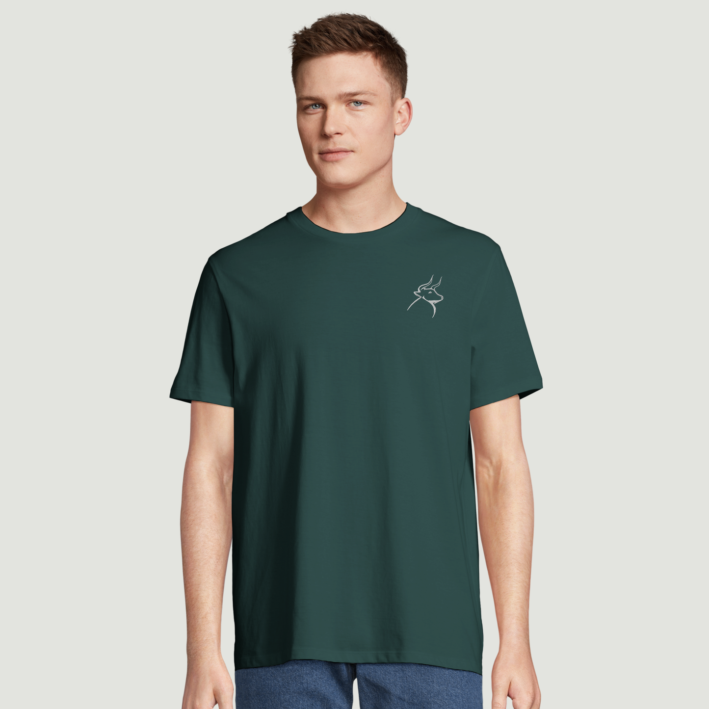Camiseta De Hombre - 100 % Algodón Peinado en Conversión a Cultivo Ecológico